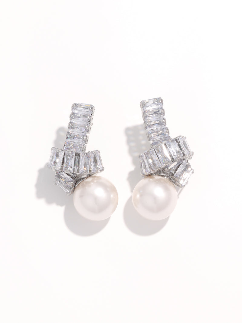 Hepburn Paris Luxury Large Pearl Pendant Earrings