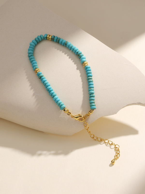 Bohemian Art Turquoise Beaded Charming Bracelet