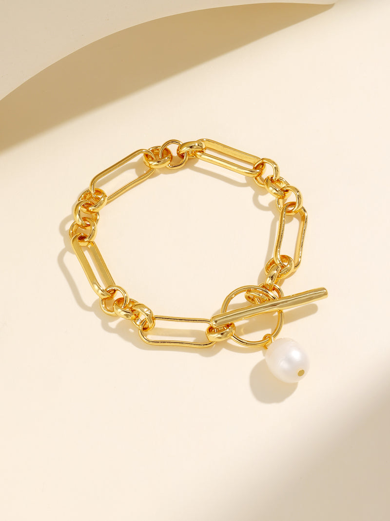 Minimalist Pearl Gold Bracelet