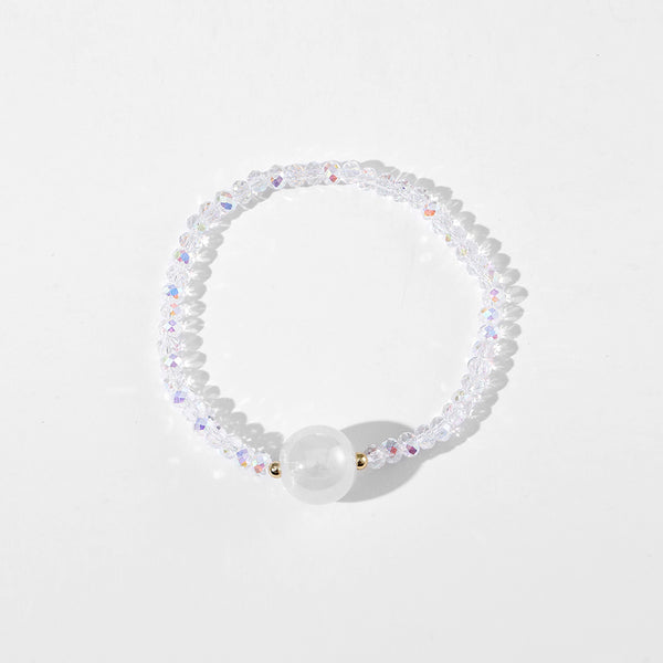 Wind Crystal Beaded Charming Pearl Bracelet