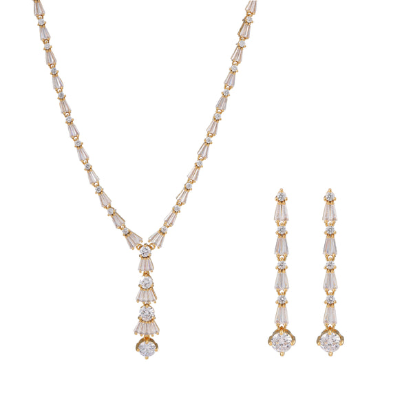 Luxury Gold Diamond Decor Necklace & Earrings Sets