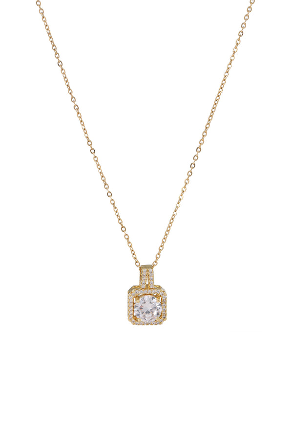 Baroque Diamond Handbag Decor Pendant Gold Long Necklace